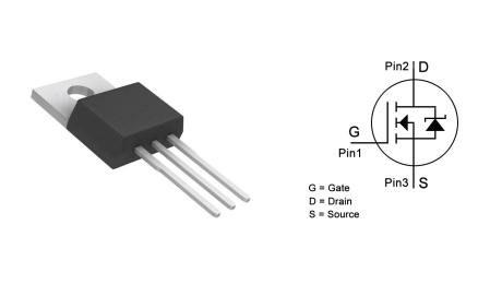 IRLZ44N MOSFET -datasheet, circuit, equivalent, pinout