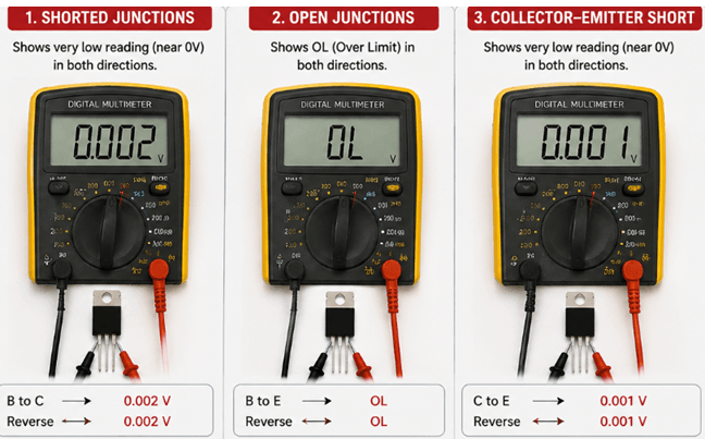 Signs of a Faulty 2073 Transistor