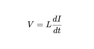 Inductor Voltage and Current Change Relationship Formula
